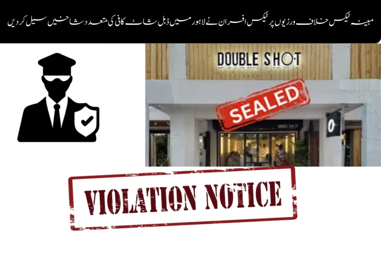 punjab revenue authority seals multiple double shot coffee branches in lahore over alleged tax violations