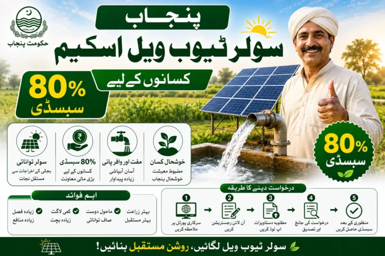 Punjab Solar Tubewell Scheme 2026 : 80% Subsidy for Farmers | Apply Online punjab solar tubewell scheme 80 subsidy for farmers apply online
