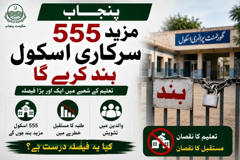 punjab to shut down 555 more government schools in